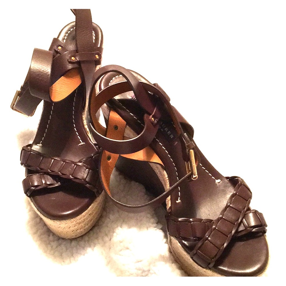 EUC Ralph Lauren Collection Wedges